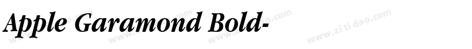 Apple Garamond Bold字体转换